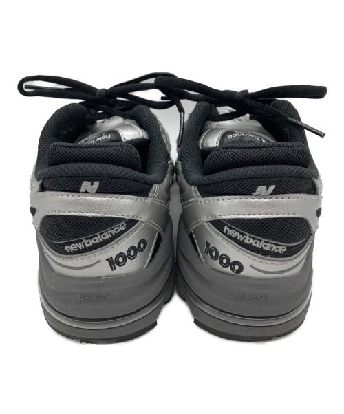 NEW BALANCE（ニューバランス）NEW BALANCE (ニューバランス) ローカットスニーカー ブラック×シルバー サイズ:24.5cmの古着・服飾アイテム