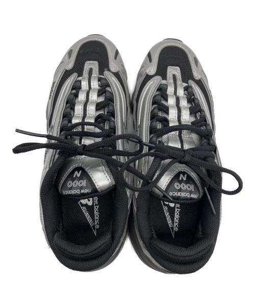 NEW BALANCE（ニューバランス）NEW BALANCE (ニューバランス) ローカットスニーカー ブラック×シルバー サイズ:24.5cmの古着・服飾アイテム