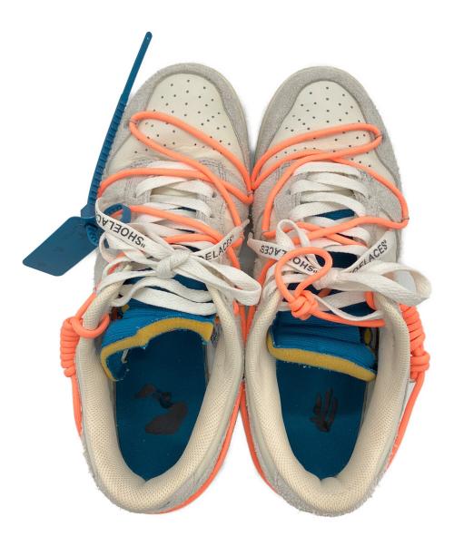 NIKE（ナイキ）NIKE (ナイキ) OFFWHITE (オフホワイト) DUNK LOW ホワイト×オレンジ サイズ:US 9.5の古着・服飾アイテム