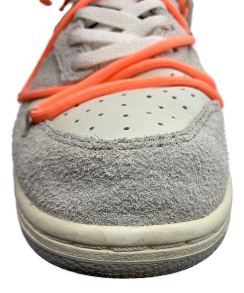 NIKE（ナイキ）NIKE (ナイキ) OFFWHITE (オフホワイト) DUNK LOW ホワイト×オレンジ サイズ:US 9.5の古着・服飾アイテム