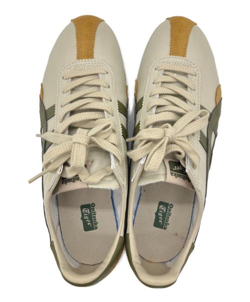Onitsuka Tiger（オニツカタイガー）Onitsuka Tiger (オニツカタイガー) ローカットスニーカー ベージュ×カーキ サイズ:25.5cmの古着・服飾アイテム