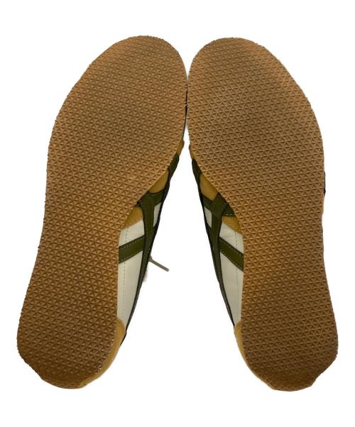 Onitsuka Tiger（オニツカタイガー）Onitsuka Tiger (オニツカタイガー) ローカットスニーカー ベージュ×カーキ サイズ:25.5cmの古着・服飾アイテム