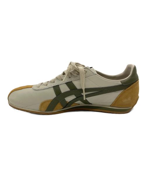 Onitsuka Tiger（オニツカタイガー）Onitsuka Tiger (オニツカタイガー) ローカットスニーカー ベージュ×カーキ サイズ:25.5cmの古着・服飾アイテム