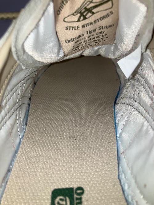 Onitsuka Tiger（オニツカタイガー）Onitsuka Tiger (オニツカタイガー) ローカットスニーカー ベージュ×カーキ サイズ:25.5cmの古着・服飾アイテム