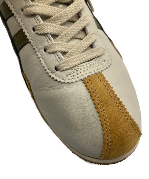 Onitsuka Tiger（オニツカタイガー）Onitsuka Tiger (オニツカタイガー) ローカットスニーカー ベージュ×カーキ サイズ:25.5cmの古着・服飾アイテム