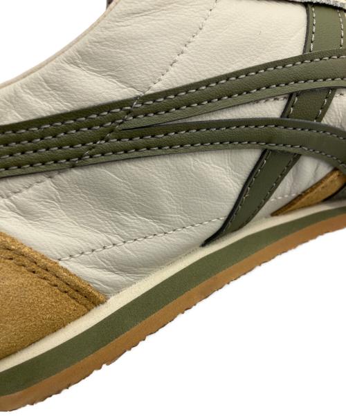 Onitsuka Tiger（オニツカタイガー）Onitsuka Tiger (オニツカタイガー) ローカットスニーカー ベージュ×カーキ サイズ:25.5cmの古着・服飾アイテム