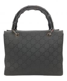 GUCCI（グッチ）の古着「バンブー ハンドバッグ」｜ブラック