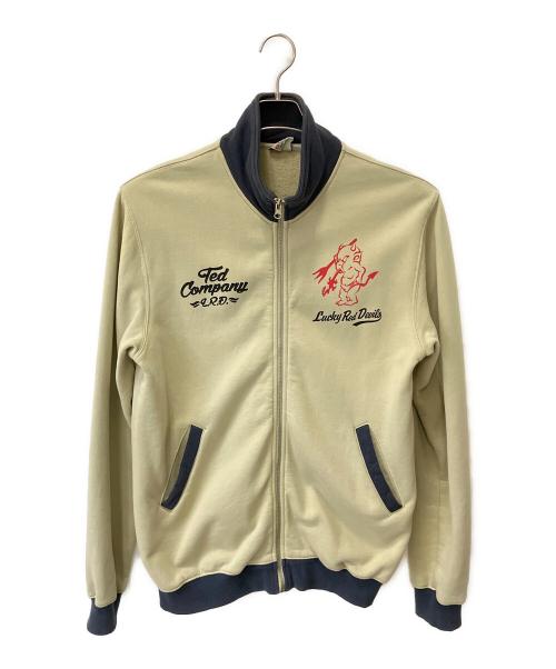 TED COMPANY（テッドカンパニー）TED COMPANY (テッドカンパニー) ジップパーカー　Lucky Red Devil ネイビー×ベージュ サイズ:44の古着・服飾アイテム