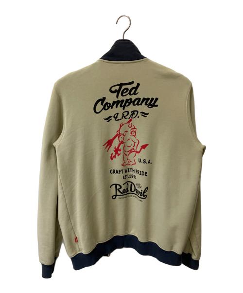 TED COMPANY（テッドカンパニー）TED COMPANY (テッドカンパニー) ジップパーカー　Lucky Red Devil ネイビー×ベージュ サイズ:44の古着・服飾アイテム