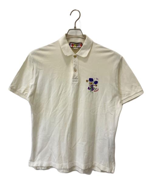 GUCCI（グッチ）GUCCI (グッチ) ポロシャツ アイボリー サイズ:Lの古着・服飾アイテム