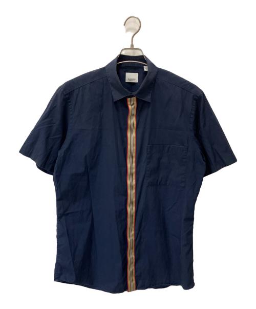 BURBERRY LONDON（バーバリーロンドン）BURBERRY LONDON (バーバリーロンドン) 半袖シャツ ネイビー サイズ:Lの古着・服飾アイテム