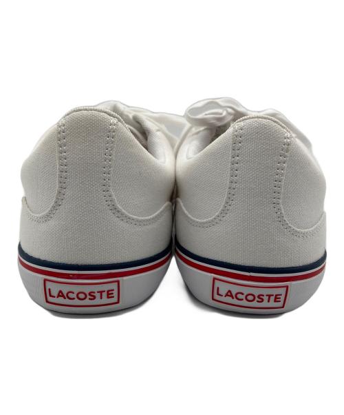 LACOSTE（ラコステ）LACOSTE (ラコステ) キャンバススニーカー ホワイト サイズ:25cmの古着・服飾アイテム