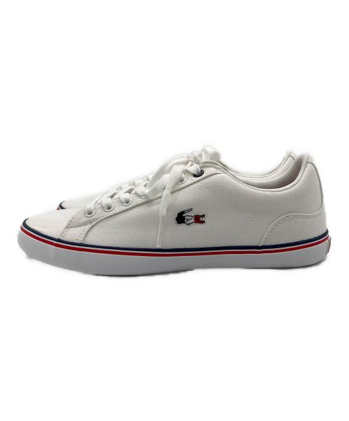 LACOSTE（ラコステ）LACOSTE (ラコステ) キャンバススニーカー ホワイト サイズ:25cmの古着・服飾アイテム