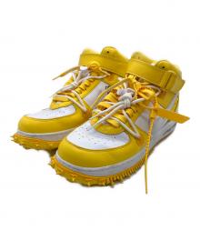 NIKE×OFFWHITE（ナイキ×オフホワイト）の古着「Air Force 1 Mid SP LTHR "White and Varsity Maize"」｜イエロー×ホワイト
