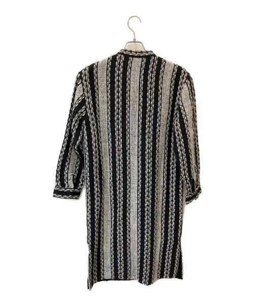 SEEALL（シーオール）SEEALL (シーオール) 長袖ワンピース ホワイト×ブラック サイズ:38の古着・服飾アイテム