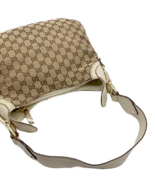GUCCI（グッチ）GUCCI (グッチ) ワンショルダーバッグ ベージュ×ホワイトの古着・服飾アイテム
