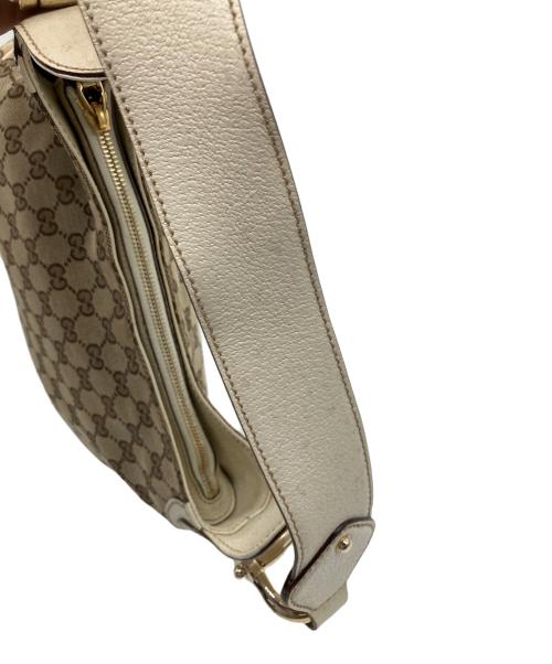 GUCCI（グッチ）GUCCI (グッチ) ワンショルダーバッグ ベージュ×ホワイトの古着・服飾アイテム