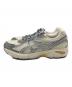 asics (アシックス) ローカットスニーカー ホワイト×グレー サイズ:26.5cm 未使用品：8000円