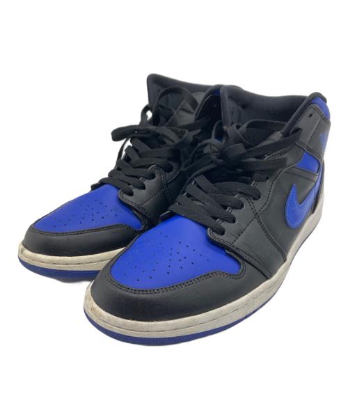 NIKE（ナイキ）NIKE (ナイキ) AIR JORDAN 1 MID ブラック×ブルー サイズ:US 10の古着・服飾アイテム