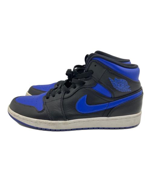 NIKE（ナイキ）NIKE (ナイキ) AIR JORDAN 1 MID ブラック×ブルー サイズ:US 10の古着・服飾アイテム