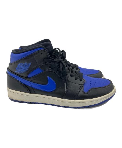 NIKE（ナイキ）NIKE (ナイキ) AIR JORDAN 1 MID ブラック×ブルー サイズ:US 10の古着・服飾アイテム