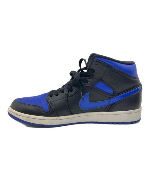 NIKE（ナイキ）NIKE (ナイキ) AIR JORDAN 1 MID ブラック×ブルー サイズ:US 10の古着・服飾アイテム