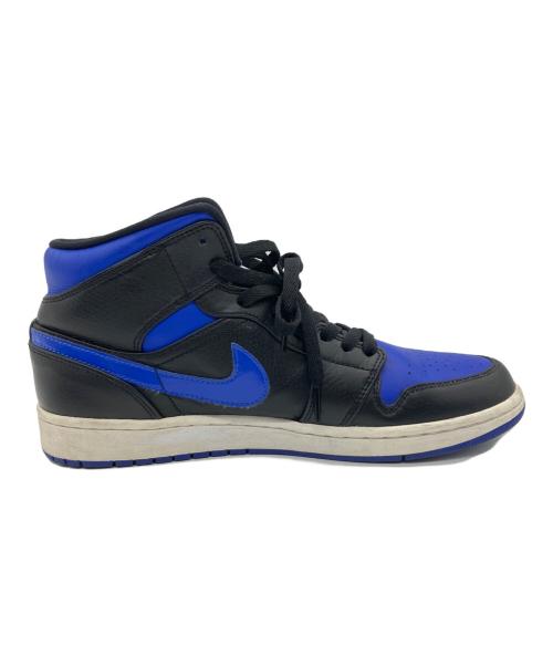 NIKE（ナイキ）NIKE (ナイキ) AIR JORDAN 1 MID ブラック×ブルー サイズ:US 10の古着・服飾アイテム