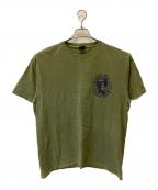 stussyステューシー）の古着「Camelot Tee Pigment Dyed」｜グリーン