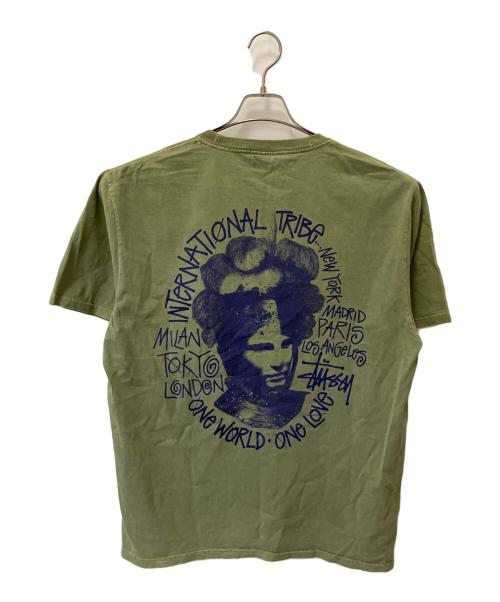 stussy（ステューシー）stussy (ステューシー) Camelot Tee Pigment Dyed グリーン サイズ:Lの古着・服飾アイテム