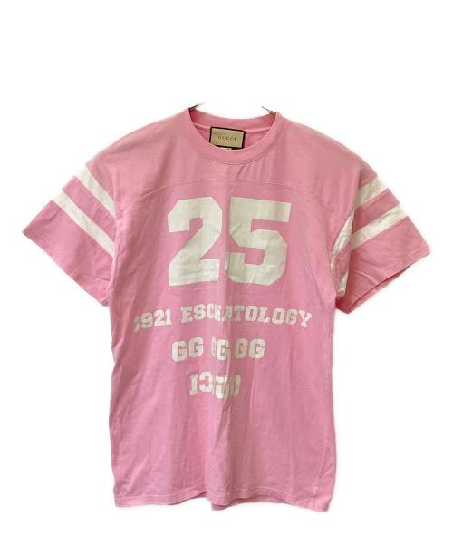 GUCCI（グッチ）GUCCI (グッチ) 半袖カットソー ピンク サイズ:Sの古着・服飾アイテム