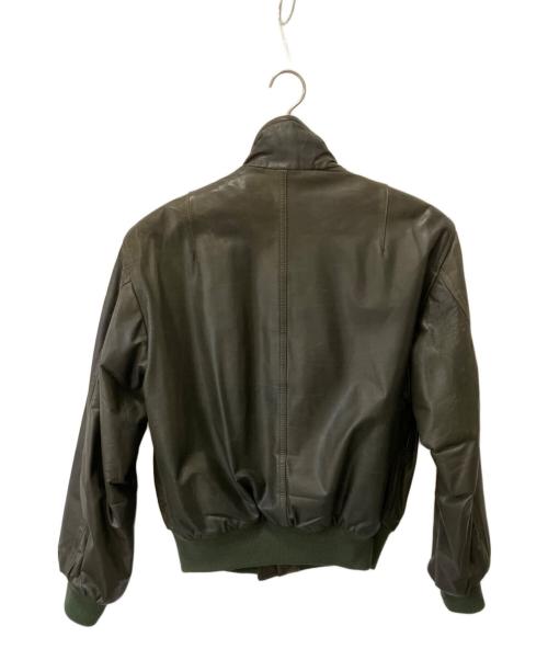 MANI（マニ）MANI (マニ) レザージャケット ブラウン サイズ:48の古着・服飾アイテム