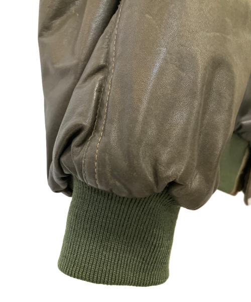 MANI（マニ）MANI (マニ) レザージャケット ブラウン サイズ:48の古着・服飾アイテム