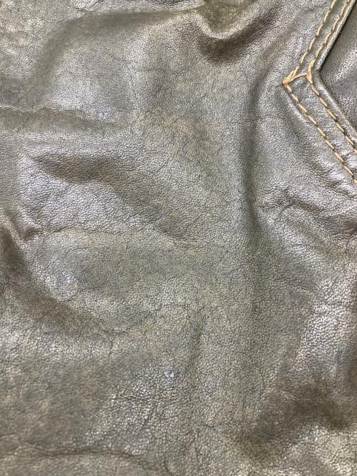 MANI（マニ）MANI (マニ) レザージャケット ブラウン サイズ:48の古着・服飾アイテム