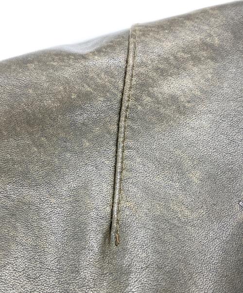 MANI（マニ）MANI (マニ) レザージャケット ブラウン サイズ:48の古着・服飾アイテム