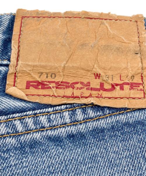RESOLUTE（リゾルト）RESOLUTE (リゾルト) セルビッチデニムパンツ インディゴ サイズ:W31×L29の古着・服飾アイテム