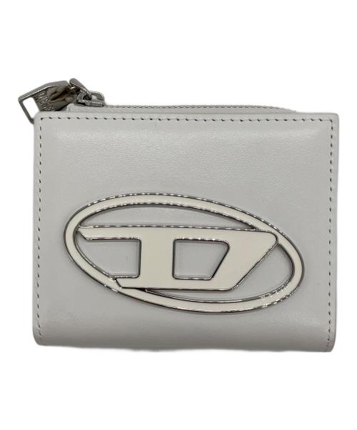 DIESEL（ディーゼル）DIESEL (ディーゼル) 1dr card holder zip ホワイトの古着・服飾アイテム