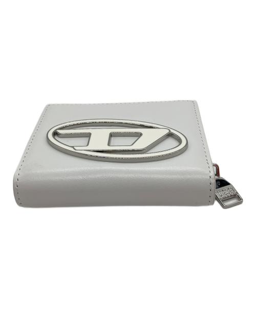 DIESEL（ディーゼル）DIESEL (ディーゼル) 1dr card holder zip ホワイトの古着・服飾アイテム