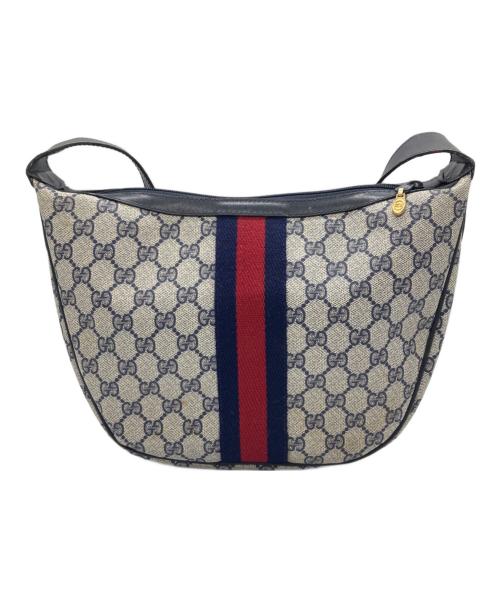 GUCCI（グッチ）GUCCI (グッチ) ワンショルダーバッグ グレー×ブラックの古着・服飾アイテム