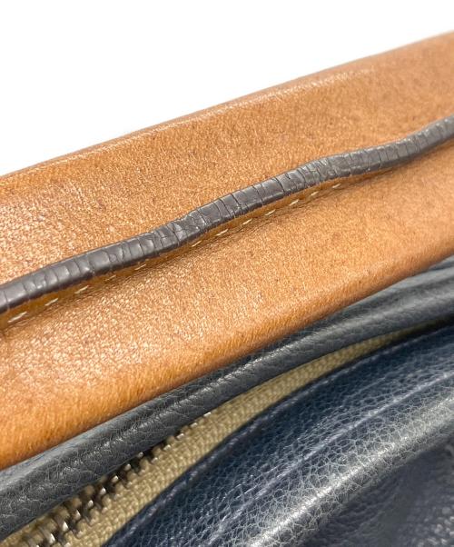 COACH（コーチ）COACH (コーチ) 2WAYバッグ　HARRISON East West Satchel ネイビー×ブラウンの古着・服飾アイテム