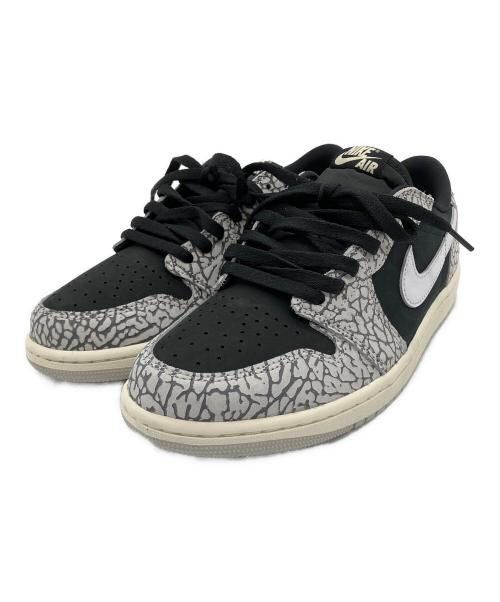 NIKE（ナイキ）NIKE (ナイキ) Air Jordan 1 Retro Low OG Black Cement ホワイト×ブラ サイズ:27.0cm 未使用品の古着・服飾アイテム