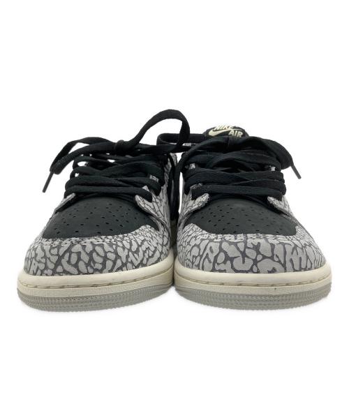 NIKE（ナイキ）NIKE (ナイキ) Air Jordan 1 Retro Low OG Black Cement ホワイト×ブラ サイズ:27.0cm 未使用品の古着・服飾アイテム