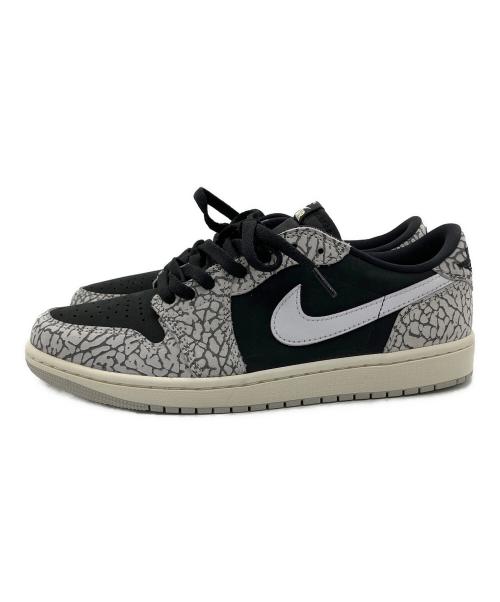 NIKE（ナイキ）NIKE (ナイキ) Air Jordan 1 Retro Low OG Black Cement ホワイト×ブラ サイズ:27.0cm 未使用品の古着・服飾アイテム