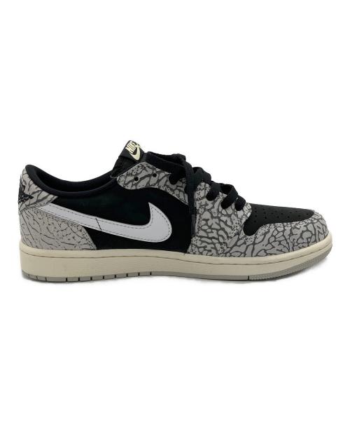 NIKE（ナイキ）NIKE (ナイキ) Air Jordan 1 Retro Low OG Black Cement ホワイト×ブラ サイズ:27.0cm 未使用品の古着・服飾アイテム