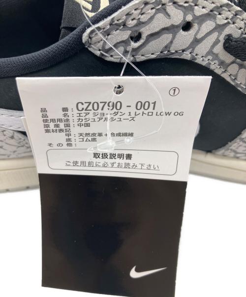 NIKE（ナイキ）NIKE (ナイキ) Air Jordan 1 Retro Low OG Black Cement ホワイト×ブラ サイズ:27.0cm 未使用品の古着・服飾アイテム
