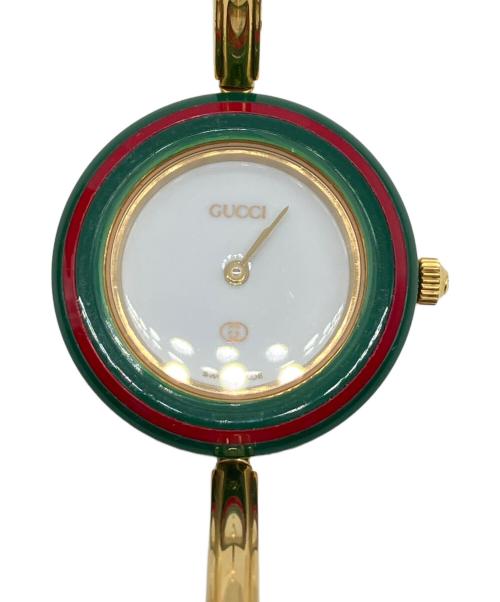GUCCI（グッチ）GUCCI (グッチ) チェンジベゼルウォッチ ホワイトの古着・服飾アイテム