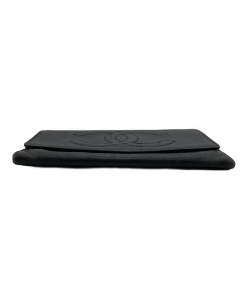 CHANEL（シャネル）CHANEL (シャネル) 2つ折り財布 ブラックの古着・服飾アイテム