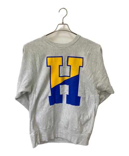 Champion REVERSE WEAVE（チャンピオン リバース ウィーブ）Champion REVERSE WEAVE (チャンピオン リバース ウィーブ) プリントスウェット グレー サイズ:XLの古着・服飾アイテム