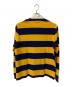 POLO RALPH LAUREN (ポロ・ラルフローレン) 長袖ポロシャツ　CUSTOM SLIM FIT イエロー×ネイビー サイズ:L：5000円