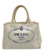 PRADAプラダ）の古着「トートバッグ」｜ホワイト
