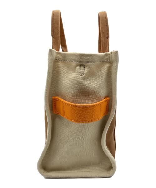 MARC JACOBS（マークジェイコブス）MARC JACOBS (マークジェイコブス) THE TOTE BAG ブラウン×ベージュの古着・服飾アイテム